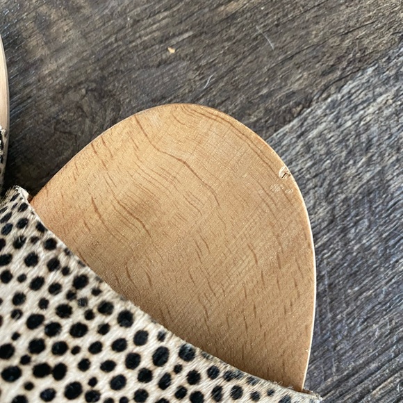 Madewell Size 9 Calf Hair Wooden Slides - Picture 3 of 3